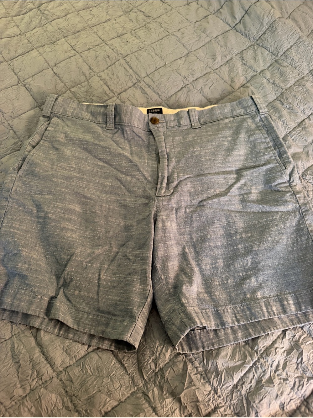 J. Crew Men’s linen blend shorts 7” inseam size 35 - Picture 2 of 3